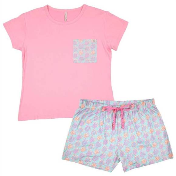 NEW SIMPLY SOUTHERN pajama lounge set in t-shirt turtle - Picture 1 of 1
